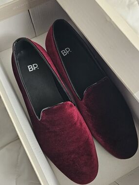 Paolo Bordeaux Slip-On Loafers with Black Interior
